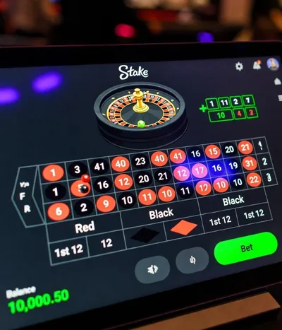 Interface de Stake casino