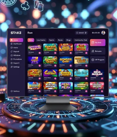 Interfaccia di Stake Casino